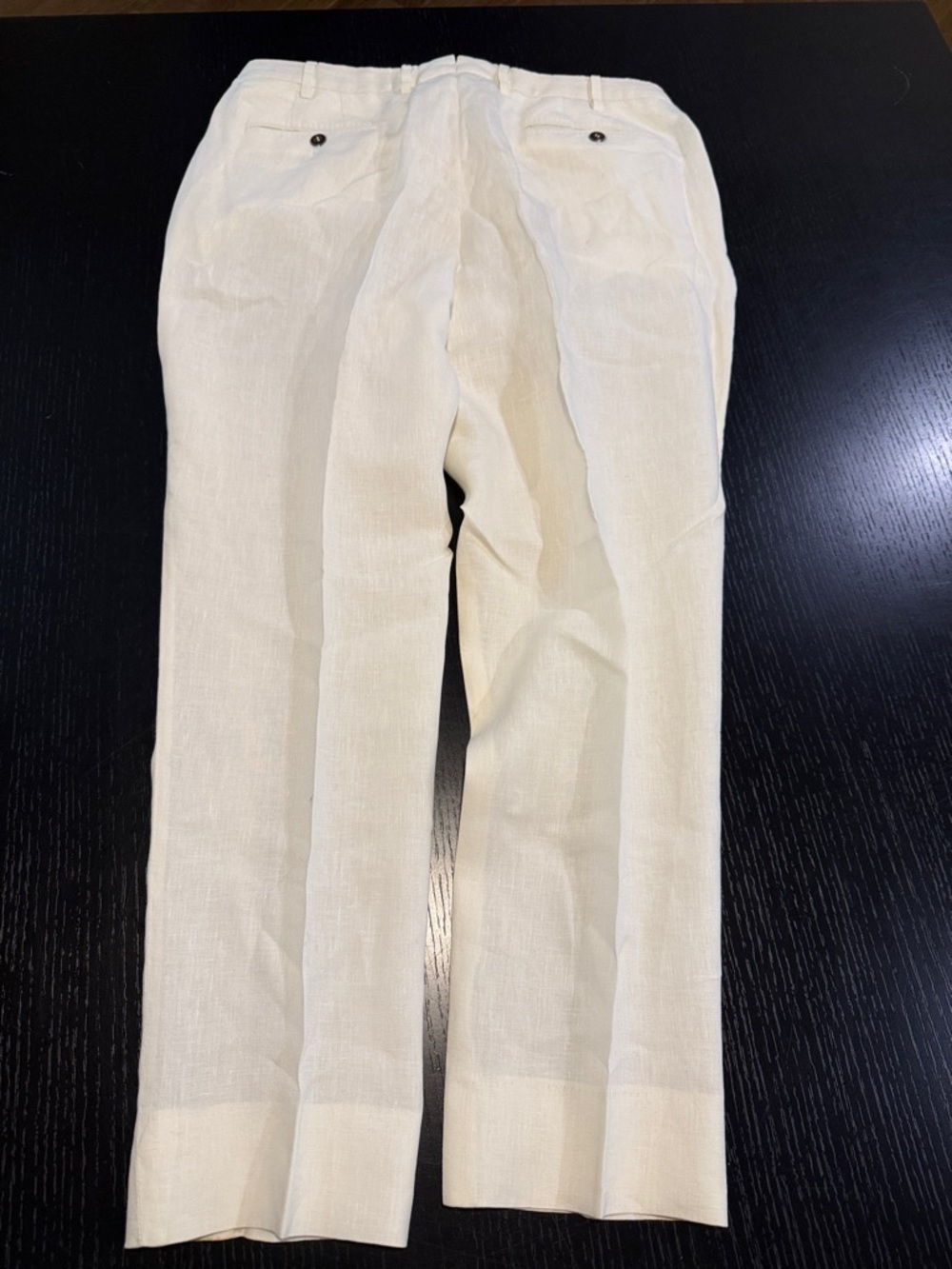 Zanella Cream Linen Chinos